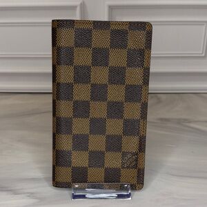 Louis Vuitton Damier Ebene Long Bifold Wallet | Classic Canvas | Very Good